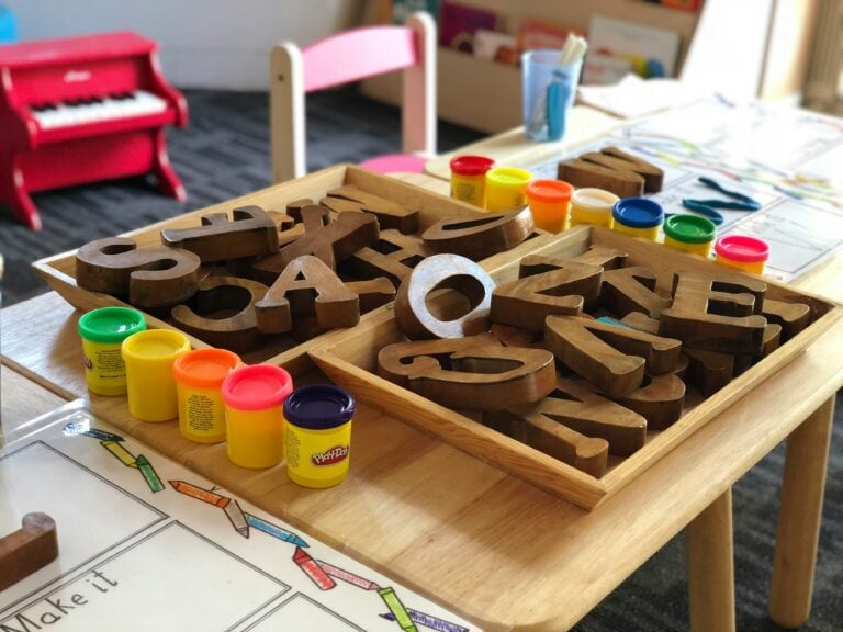 Wooden Letters-Literacy Self-directed learning ideas